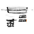 6-Piece Kit, Grille Chrome, Includes (1) Grille, (2) Grille Trim, (1) Headlight, (1) Headlight Bracket, and (1) Turn Signal Light