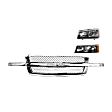 3-Piece Kit, Grille Chrome, Includes (1) Grille, (1) Headlight, and (1) Turn Signal Light