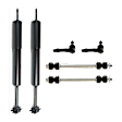 6-Piece Kit Front, Driver and Passenger Side Suspension Kit, Includes (2) Shock, (2) Sway Bar Link, and (2) Tie Rod End