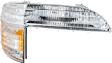 1997 Ford Explorer - 3-Piece Kit Grille, Painted Gray,  Includes (2) Corner Light and (1) Grille Assembly