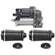 3-Piece Kit, Air Suspension Compressor, includes (2) Air Spring and (1) Air Suspension Compressor