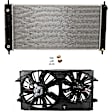 2-Piece Kit Radiator, 2.4L, 4Cyl, Includes (1) Radiator and (1) Cooling Fan Assembly