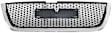 2-Piece Kit Grille Chrome Shell with Painted Black Insert, Includes (1) Grille Assembly and (1) Hood Molding