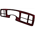 2004 Cadillac Escalade EXT - 2-Piece Kit Dash Cover, Maroon, Molded; Overlay Over Factory Dash,  Includes (1) Dash Cover and (1) Instrument Panel Cover