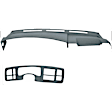 KIT-061224-DC014 2-Piece Kit Dash Cover, Slate Gray, Molded; Overlay Over Factory Dash, Includes (1) Dash Cover and (1) Instrument Panel Cover