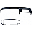 KIT-061224-DC017 2-Piece Kit Dash Cover, Dark Blue, Molded; Overlay Over Factory Dash, Vacu Molded Series, Includes (1) Dash Cover and (1) Instrument Panel Cover