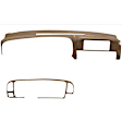 KIT-061224-DC022 2-Piece Kit Dash Cover, Light Brown, Molded; Overlay Over Factory Dash, Vacu Molded Series, Includes (1) Dash Cover and (1) Instrument Panel Cover