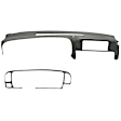KIT-061224-DC025 2-Piece Kit Dash Cover, Medium Gray, Molded; Overlay Over Factory Dash, Vacu Molded Series, Includes (1) Dash Cover and (1) Instrument Panel Cover