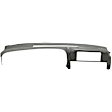 KIT-061224-DC025 2-Piece Kit Dash Cover, Medium Gray, Molded; Overlay Over Factory Dash, Vacu Molded Series, Includes (1) Dash Cover and (1) Instrument Panel Cover