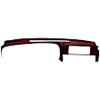 KIT-061224-DC026 2-Piece Kit Dash Cover, Maroon, Molded; Overlay Over Factory Dash, Vacu Molded Series, Includes (1) Dash Cover and (1) Instrument Panel Cover