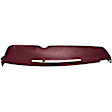 KIT-061224-DC026 2-Piece Kit Dash Cover, Maroon, Molded; Overlay Over Factory Dash, Vacu Molded Series, Includes (1) Dash Cover and (1) Instrument Panel Cover