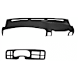KIT-061224-DC031 2-Piece Kit Dash Cover, Black, Molded; Overlay Over Factory Dash, Vacu Molded Series, Includes (1) Dash Cover and (1) Instrument Panel Cover
