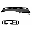 KIT-061224-DC034 2-Piece Kit Dash Cover, Dark Gray, Molded; Overlay Over Factory Dash, Vacu Molded Series, Includes (1) Dash Cover and (1) Instrument Panel Cover