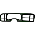 KIT-061224-DC035 2-Piece Kit Dash Cover, Dark Green, Molded; Overlay Over Factory Dash, Vacu Molded Series, Includes (1) Dash Cover and (1) Instrument Panel Cover