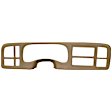 2000 Chevrolet Silverado 2500 - 2-Piece Kit Dash Cover, Light Brown, With Grab Handle; Only Fits Dash With Grab Handle Above Glove Box, Molded; Overlay Over Factory Dash, Vacu Molded Series  Includes (1) Dash Cover and (1) Instrument Panel Cover