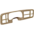 2000 Chevrolet Silverado 2500 - 2-Piece Kit Dash Cover, Light Brown, With Grab Handle; Only Fits Dash With Grab Handle Above Glove Box, Molded; Overlay Over Factory Dash, Vacu Molded Series  Includes (1) Dash Cover and (1) Instrument Panel Cover
