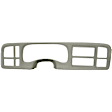 KIT-061224-DC038 2-Piece Kit Dash Cover, Light Gray, Molded; Overlay Over Factory Dash, Vacu Molded Series, Includes (1) Dash Cover and (1) Instrument Panel Cover