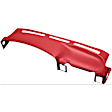 KIT-061224-DC043 2-Piece Kit Dash Cover, Red, Molded; Overlay Over Factory Dash, Vacu Molded Series, Includes (1) Dash Cover and (1) Instrument Panel Cover