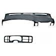 KIT-061224-DC044 2-Piece Kit Dash Cover, Slate Gray, Molded; Overlay Over Factory Dash, Vacu Molded Series, Includes (1) Dash Cover and (1) Instrument Panel Cover