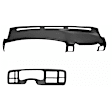 2005 Chevrolet Suburban 1500 - 2-Piece Kit Dash Cover, Dark Gray, With Grab Handle, Molded; Overlay Over Factory Dash, Vacu Molded Series  Includes (1) Dash Cover and (1) Instrument Panel Cover