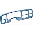 KIT-061224-DC051 2-Piece Kit Dash Cover, Light Blue, Molded; Overlay Over Factory Dash, Vacu Molded Series, Includes (1) Dash Cover and (1) Instrument Panel Cover
