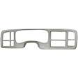 KIT-061224-DC053 2-Piece Kit Dash Cover, Light Gray, Molded; Overlay Over Factory Dash, Vacu Molded Series, Includes (1) Dash Cover and (1) Instrument Panel Cover