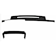 KIT-061224-DC061 2-Piece Kit Dash Cover, Black, Molded; Overlay Over Factory Dash, Vacu Molded Series, Includes (1) Dash Cover and (1) Instrument Panel Cover