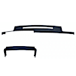 1993 Chevrolet C1500 - 2-Piece Kit Dash Cover, Dark Blue, Molded; Overlay Over Factory Dash, Vacu Molded Series Includes (1) Dash Cover and (1) Instrument Panel Cover