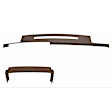 1993 Chevrolet C1500 - 2-Piece Kit Dash Cover, Dark Brown, Molded; Overlay Over Factory Dash, Vacu Molded Series Includes (1) Dash Cover and (1) Instrument Panel Cover