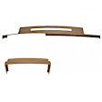 KIT-061224-DC067 2-Piece Kit Dash Cover, Light Brown, Molded; Overlay Over Factory Dash, Vacu Molded Series, Includes (1) Dash Cover and (1) Instrument Panel Cover
