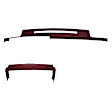KIT-061224-DC071 2-Piece Kit Dash Cover, Maroon, Molded; Overlay Over Factory Dash, Vacu Molded Series, Includes (1) Dash Cover and (1) Instrument Panel Cover