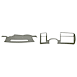 KIT-061224-DC083 2-Piece Kit Dash Cover, Light Gray, Molded; Overlay Over Factory Dash, Vacu Molded Series, Includes (1) Dash Cover and (1) Instrument Panel Cover