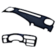 2000 GMC Sonoma - 2-Piece Kit Dash Cover, Dark Blue, Molded; Overlay Over Factory Dash, Vacu Molded Series Includes (1) Dash Cover and (1) Instrument Panel Cover