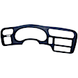 2000 GMC Sonoma - 2-Piece Kit Dash Cover, Dark Blue, Molded; Overlay Over Factory Dash, Vacu Molded Series Includes (1) Dash Cover and (1) Instrument Panel Cover