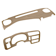 2002 Chevrolet S10 - 2-Piece Kit Dash Cover, Light Brown, Molded; Overlay Over Factory Dash, Vacu Molded Series Includes (1) Dash Cover and (1) Instrument Panel Cover