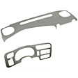2000 Chevrolet S10 - 2-Piece Kit Dash Cover, Light Gray, Molded; Overlay Over Factory Dash, Vacu Molded Series Includes (1) Dash Cover and (1) Instrument Panel Cover