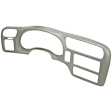 2000 Chevrolet S10 - 2-Piece Kit Dash Cover, Light Gray, Molded; Overlay Over Factory Dash, Vacu Molded Series Includes (1) Dash Cover and (1) Instrument Panel Cover