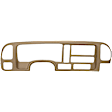 1996 GMC C1500 - 2-Piece Kit Dash Cover, Light Brown, Molded; Overlay Over Factory Dash, Vacu Molded Series Includes (1) Dash Cover and (1) Instrument Panel Cover