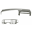 1996 GMC K1500 - 2-Piece Kit Dash Cover, Light Gray, Molded; Overlay Over Factory Dash, Vacu Molded Series Includes (1) Dash Cover and (1) Instrument Panel Cover