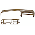 KIT-061224-DC113 2-Piece Kit Dash Cover, Medium Brown, Molded; Overlay Over Factory Dash, Vacu Molded Series, Includes (1) Dash Cover and (1) Instrument Panel Cover