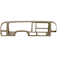 KIT-061224-DC113 2-Piece Kit Dash Cover, Medium Brown, Molded; Overlay Over Factory Dash, Vacu Molded Series, Includes (1) Dash Cover and (1) Instrument Panel Cover