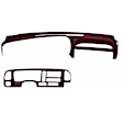 KIT-061224-DC115 2-Piece Kit Dash Cover, Maroon, Molded; Overlay Over Factory Dash, Vacu Molded Series, Includes (1) Dash Cover and (1) Instrument Panel Cover
