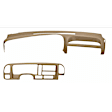 KIT-061224-DC116 2-Piece Kit Dash Cover, Neutral, Molded; Overlay Over Factory Dash, Vacu Molded Series, Includes (1) Dash Cover and (1) Instrument Panel Cover