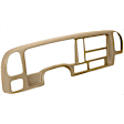 KIT-061224-DC116 2-Piece Kit Dash Cover, Neutral, Molded; Overlay Over Factory Dash, Vacu Molded Series, Includes (1) Dash Cover and (1) Instrument Panel Cover