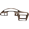 KIT-061224-DC137 2-Piece Kit Dash Cover, Dark Brown, Molded; Overlay Over Factory Dash, Vacu Molded Series, Includes (1) Dash Cover and (1) Instrument Panel Cover