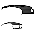2003 Ford F-150 - 2-Piece Kit Dash Cover, Black, Molded; Overlay Over Factory Dash, Vacu Molded Series Includes (1) Dash Cover and (1) Instrument Panel Cover