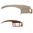 1997 Ford F-150 - 2-Piece Kit Dash Cover, Medium Brown, Molded, Overlay Over Factory Dash, Vacu Molded Series, includes (1) Dash Cover and (1) Instrument Panel Cover