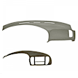 KIT-061224-DC210 2-Piece Kit Dash Cover, Taupe Gray, Molded; Overlay Over Factory Dash, Vacu Molded Series, Includes (1) Dash Cover and (1) Instrument Panel Cover