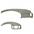 KIT-061224-DC211 2-Piece Kit Dash Cover, Taupe Gray, Molded; Overlay Over Factory Dash, Vacu Molded Series, Includes (1) Dash Cover and (1) Instrument Panel Cover