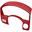 KIT-061224-DC224 2-Piece Kit Dash Cover, Red, Molded; Overlay Over Factory Dash, Includes (1) Dash Cover and (1) Instrument Panel Cover